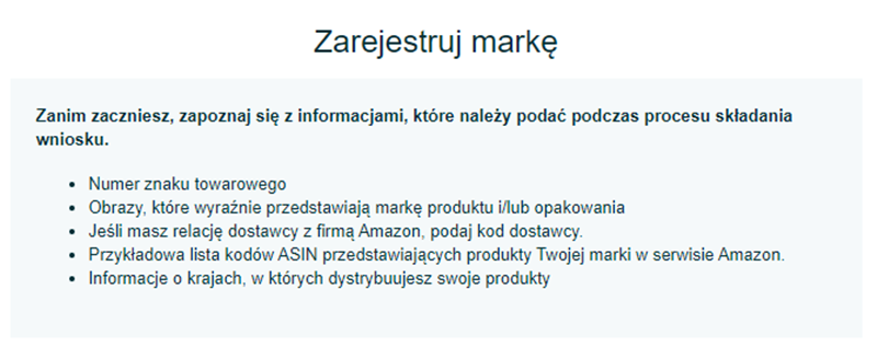 Brand Registry na Amazon