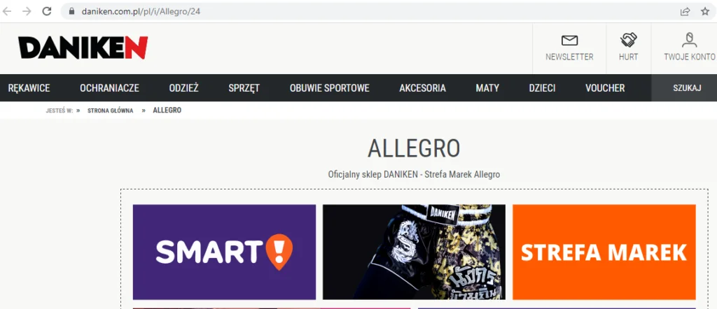 zastrzeżenie znaku towarowego w strefie marek allegro