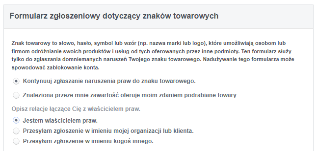 Jak zgłosić konto na Facebooku?