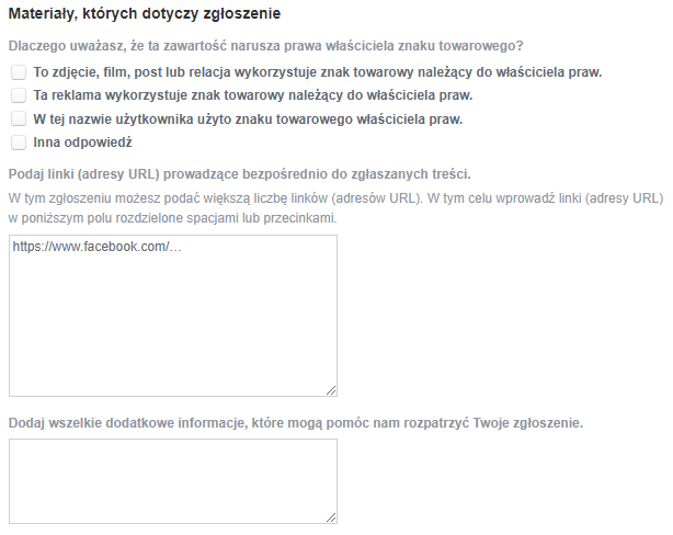 Jak zgłosić konto na Facebooku?